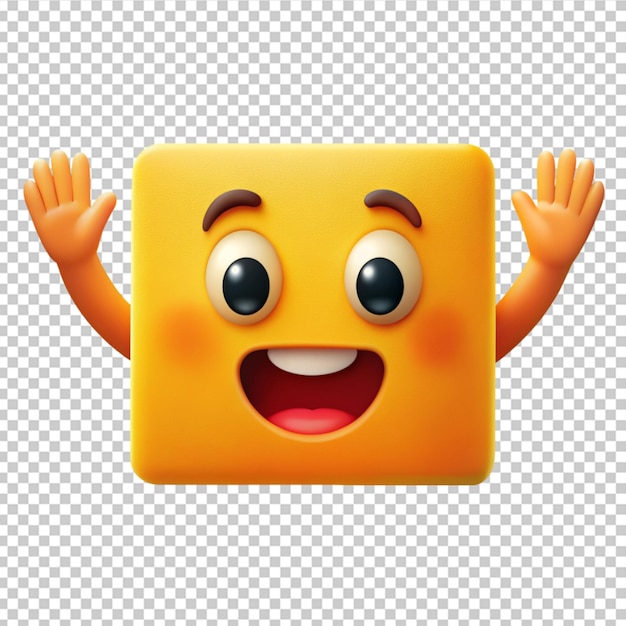 PSD vierkante emoji expressieve handen