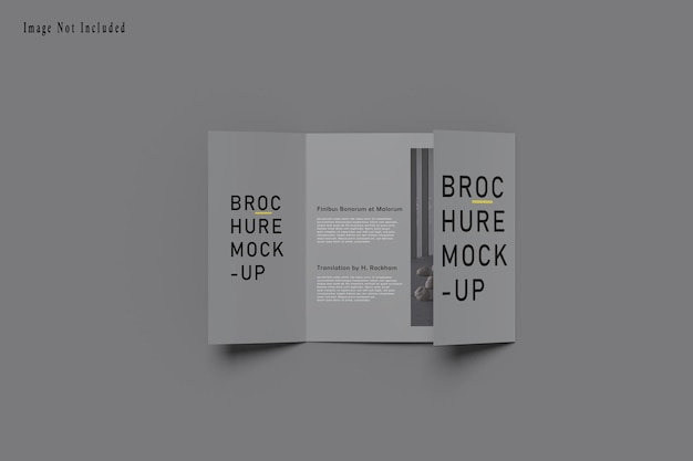 Vierkante gatefold brochure mockup