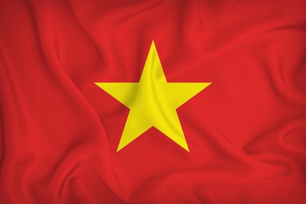 Vietnam National Flag Wawing