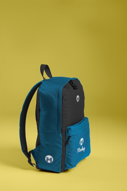 PSD view of backpack mock-up