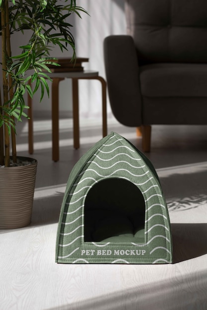 View of bed mock-up design for pets