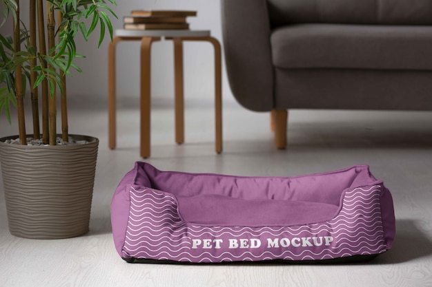View of bed mock-up design for pets