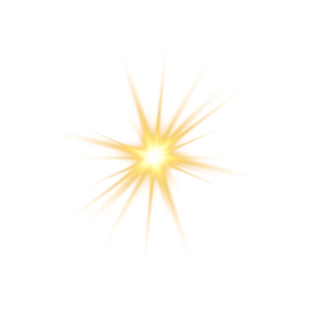 PSD view of bright yellow star