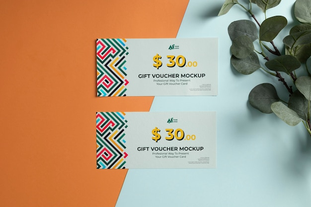 PSD above view geometric discount vouchers