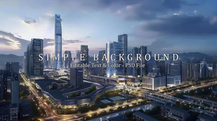 PSD 景觀城市的景觀