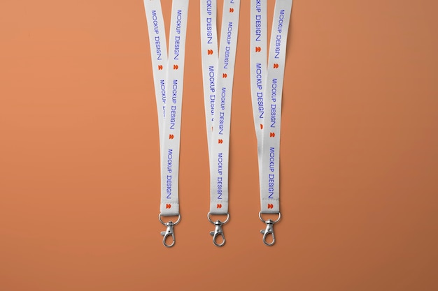 PSD view of lanyard mock-up