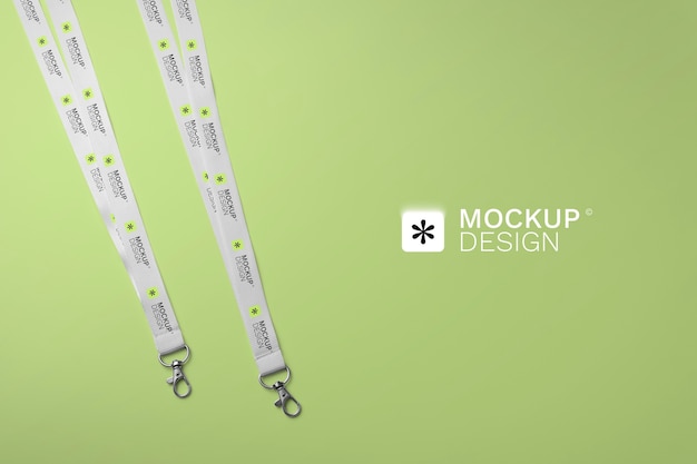 View of lanyard mock-up