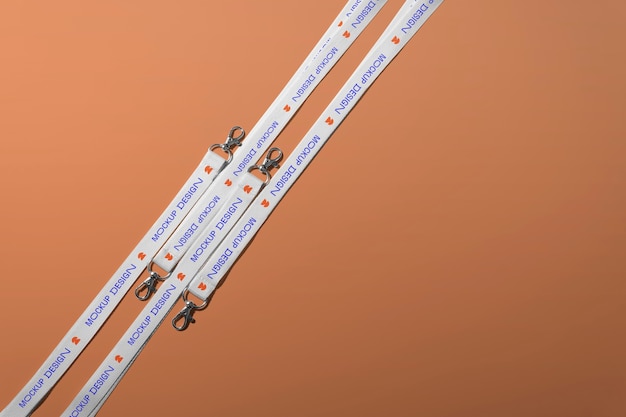 PSD view of lanyard mock-up