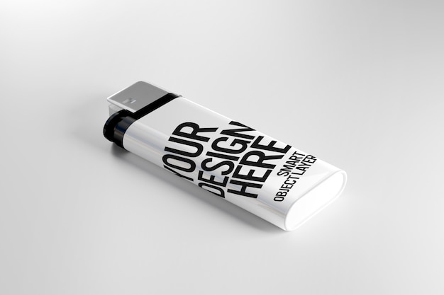 View of a lighter mockup