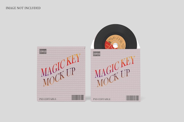 PSD view of magic key disc and cover mock-up