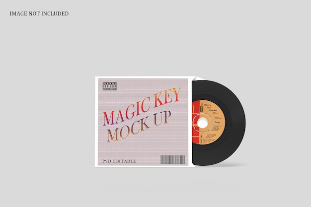 PSD view of magic key disc and cover mock-up