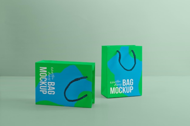 Free Recycled Paper Bags Powerpoint Template - DesignHooks