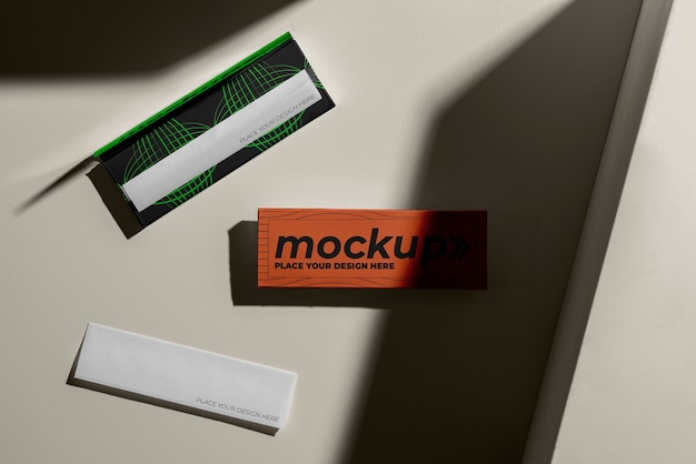 View of rolling paper or blanks with cardboard cover