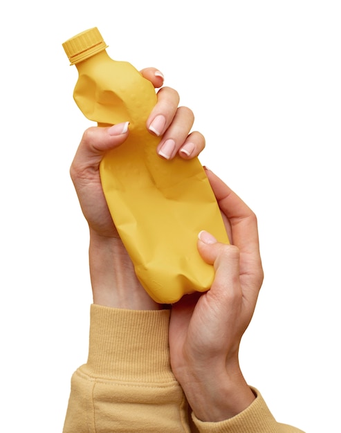 view of sustainable hands with nature