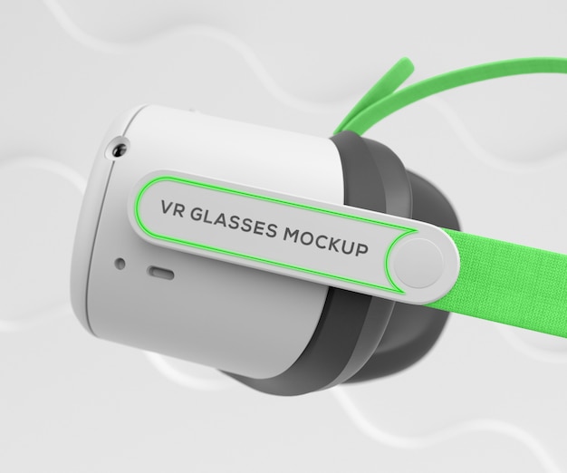Vista di occhiali per realtà virtuale tridimensionali