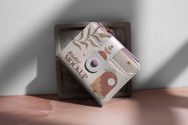 view of wallet with botanic print