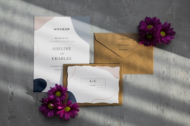 above view wedding arrangement