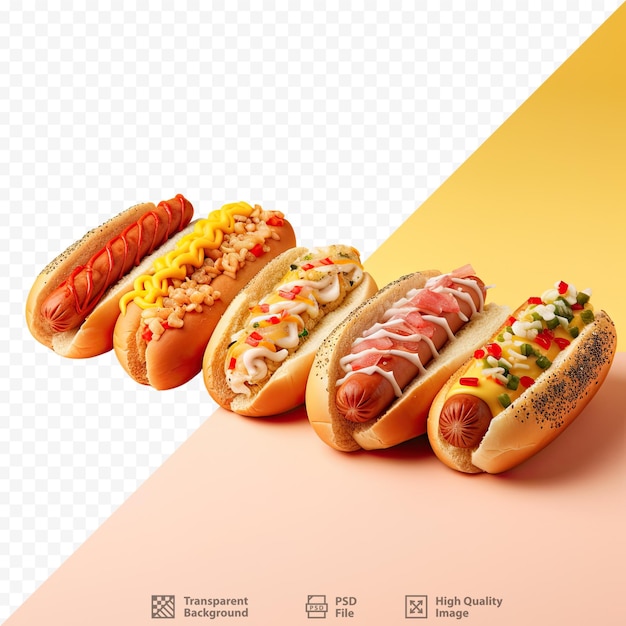 PSD vijf soorten hotdogs