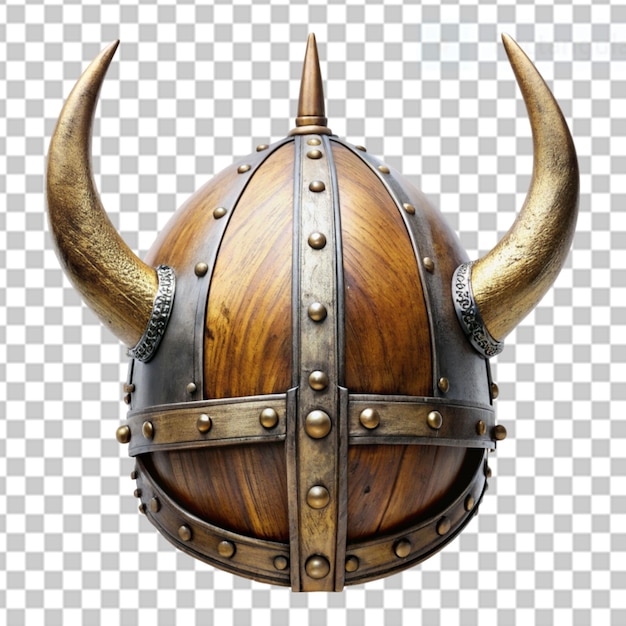 PSD viking helmet on transparent background