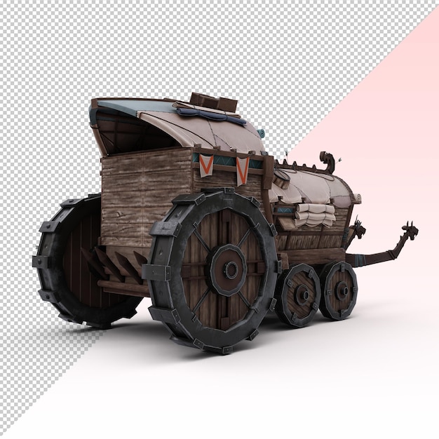 PSD viking war wagon vehicle