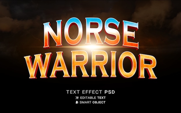 Vikings text effect template