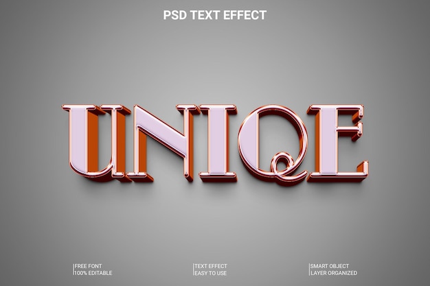 PSD vintage 3d editable text style effect