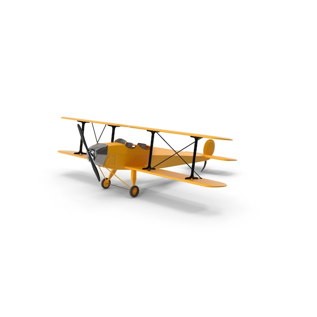 PSD vintage airplane 3d model