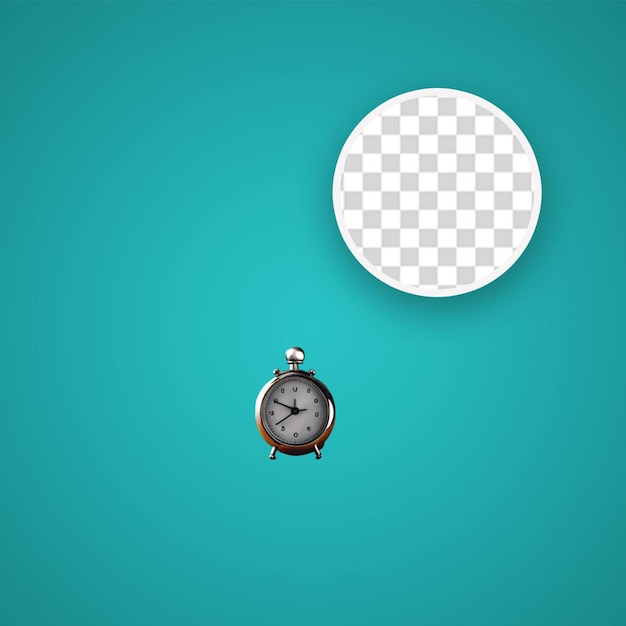 PSD vintage alarm clock