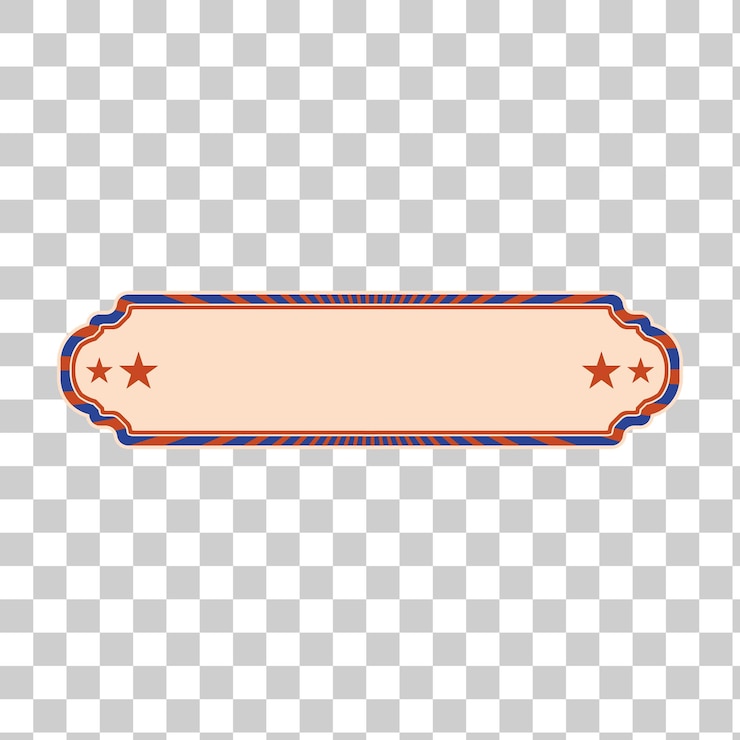 PSD vintage american banner