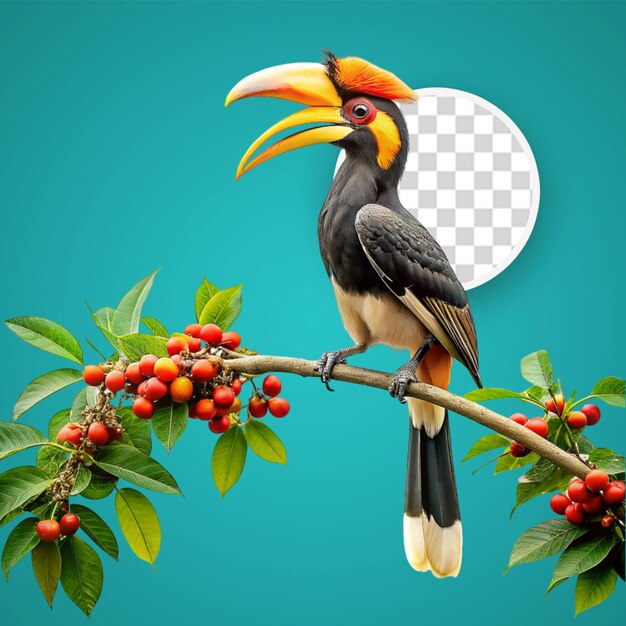 PSD vintage bird illustration