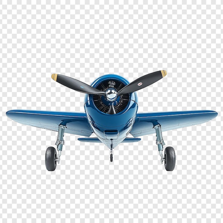 PSD vintage blue airplane