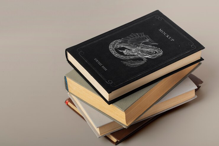 PSD vintage book mockup