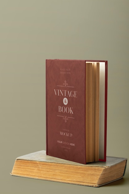 PSD vintage book mockup