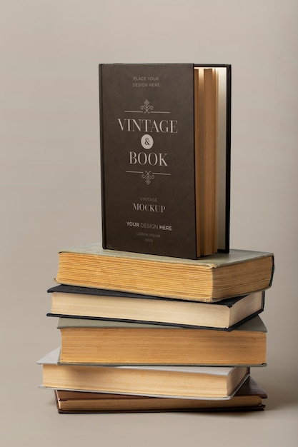 PSD vintage book mockup