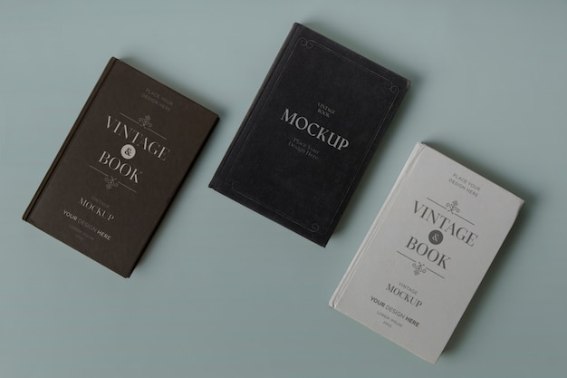 PSD vintage book mockup