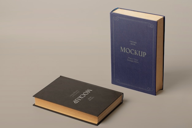 PSD vintage book mockup