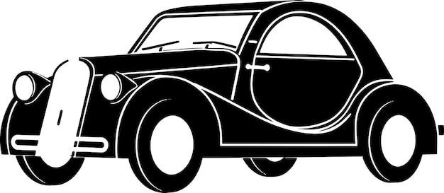 PSD Винтажный автомобиль логотип векторный icon быстрый элегантный
