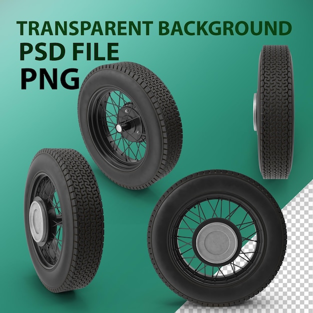 vintage car wheel png