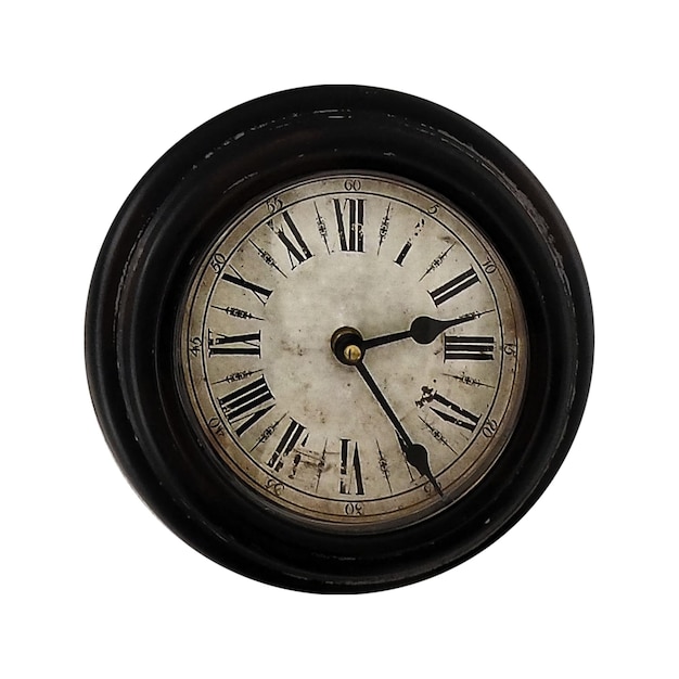 PSD vintage clock without backgrund