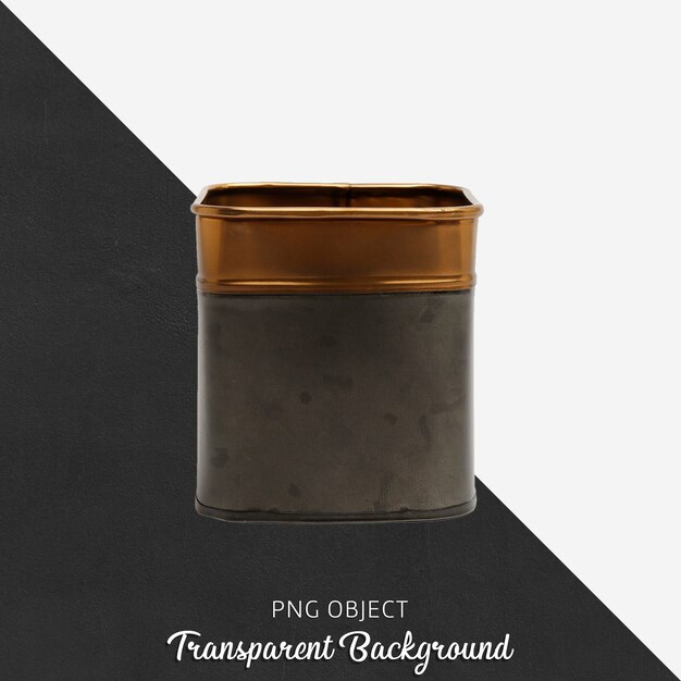 PSD vintage decorative box on transparent