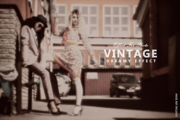 Vintage dreamy photo effect