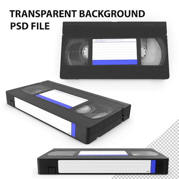 PSD vintage e180 vhs video tape png