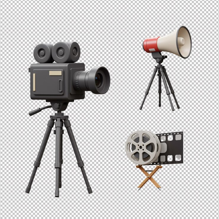 PSD vintage filmmaking equipment