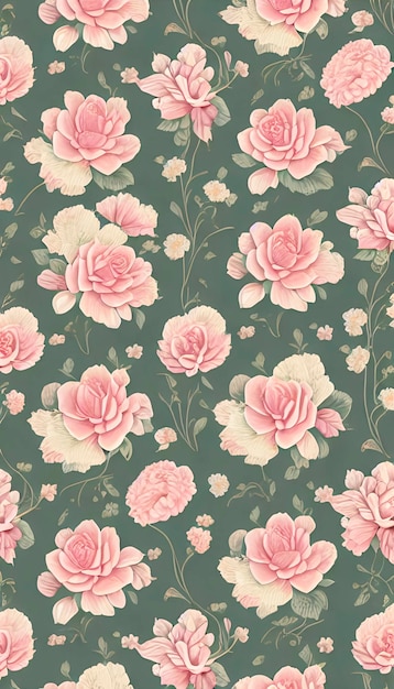 PSD vintage floral pattern a classic style that never goes out of fashion