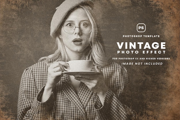 PSD vintage foto-effect