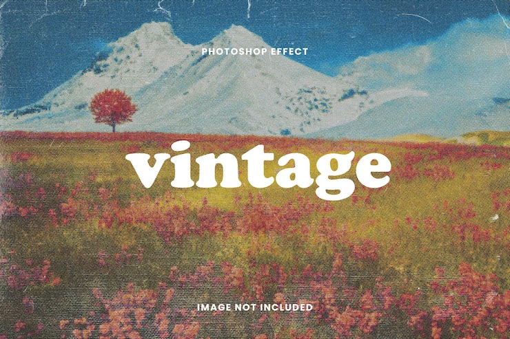 PSD vintage foto-effect