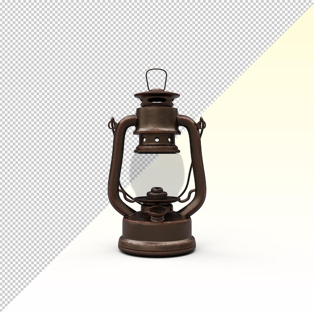 Vintage gas lamp isolated