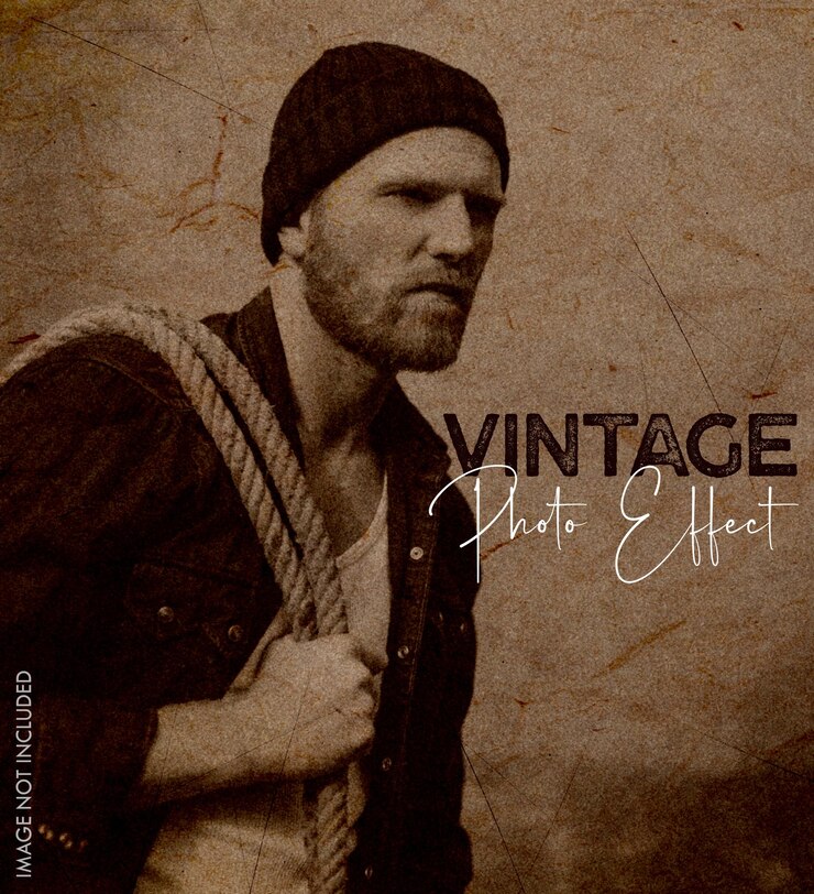 PSD vintage graan foto-effect