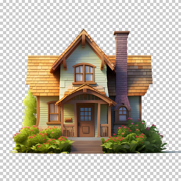 PSD vintage home illustration isolated on transparent background