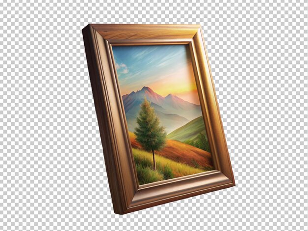 PSD vintage houten frame